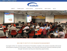 Tablet Screenshot of institute.uschamber.com